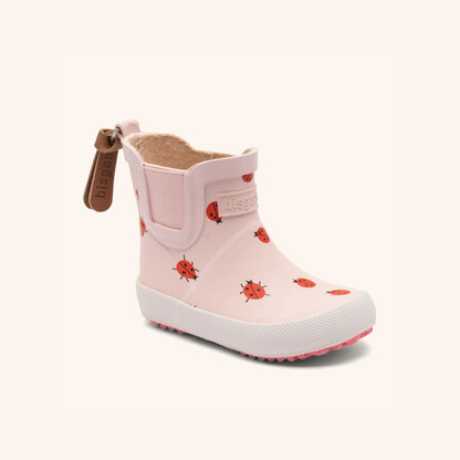 Natuurrubber regenlaars - Laag model - Cute ladybug/Lieveheerbeestje - Bisgaard