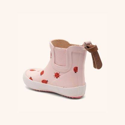 Natuurrubber regenlaars - Laag model - Cute ladybug/Lieveheerbeestje - Bisgaard