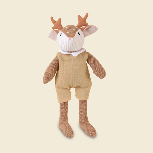 Knuffel Woody Ree - Gebreid katoen - 0+ jaar - Egmont Toys