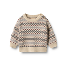 Jacquardpullover Harlow - Bio-Baumwolle - Blue - Wheat