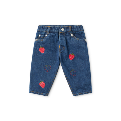Denim broek Sage Jeans – Mid Blue – 100% katoen – Flöss