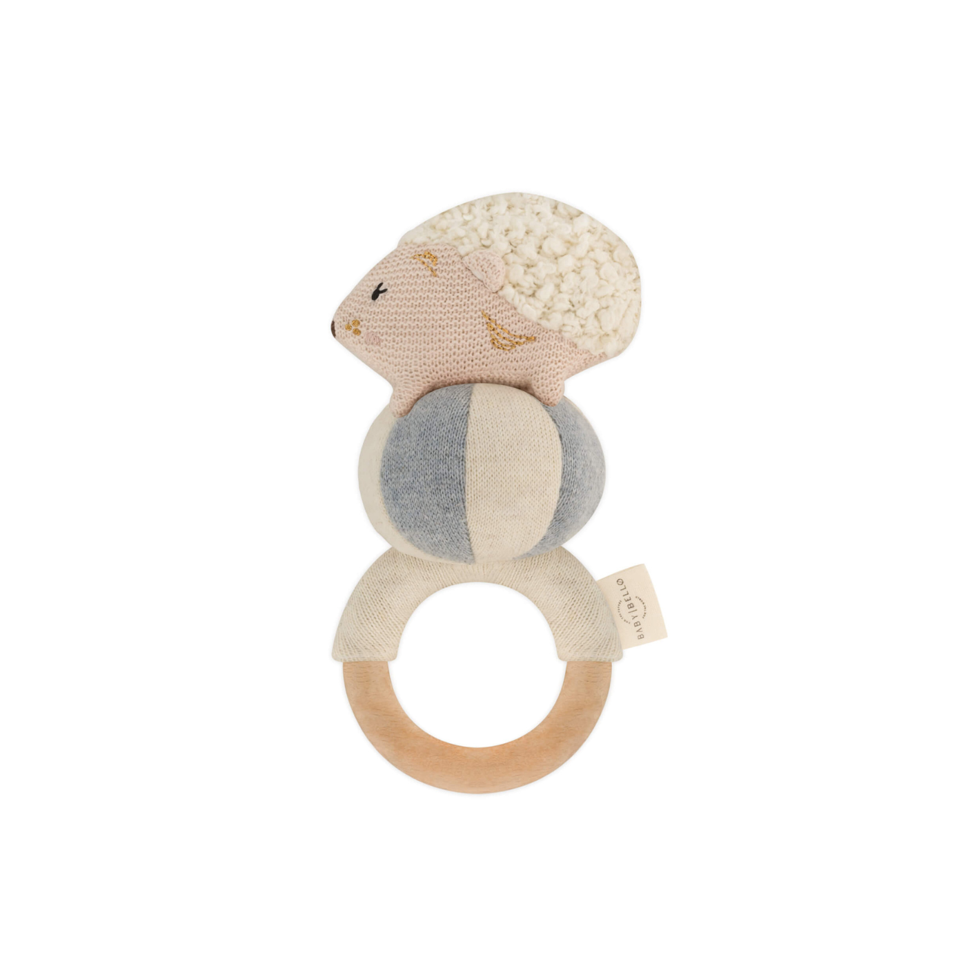 Rammelaar egeltje - Henny de Egel - Sky Blue - Biologisch katoen - Baby Bello