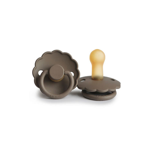 FRIGG latex pacifier - Daisy - Portobello - 100% natural rubber