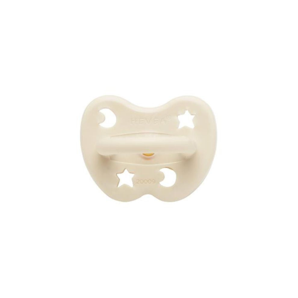 HEVEA - Pacifier Milky White Orthodontic - Teat - 100% natural - 100% plastic-free