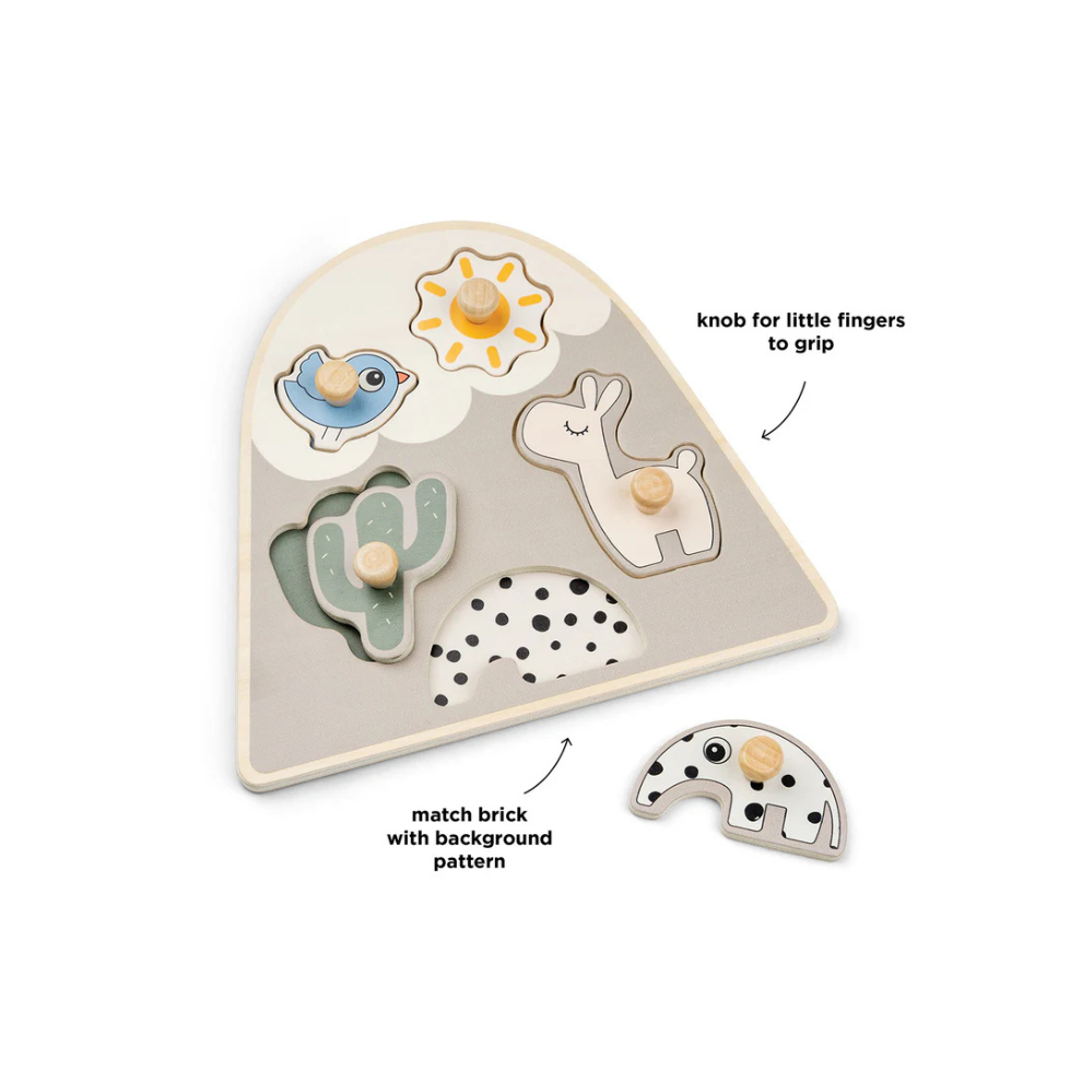 Legpuzzel - Peg puzzle - Lalee - Sand - Done by Deer - productfoto