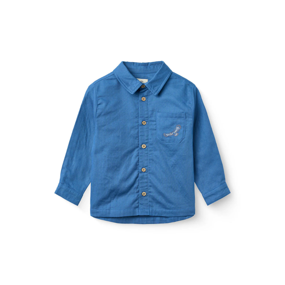 Shirt top Eagle - Organic cotton - Ocean Blue/Cobalt blue - Copenhagen Colors