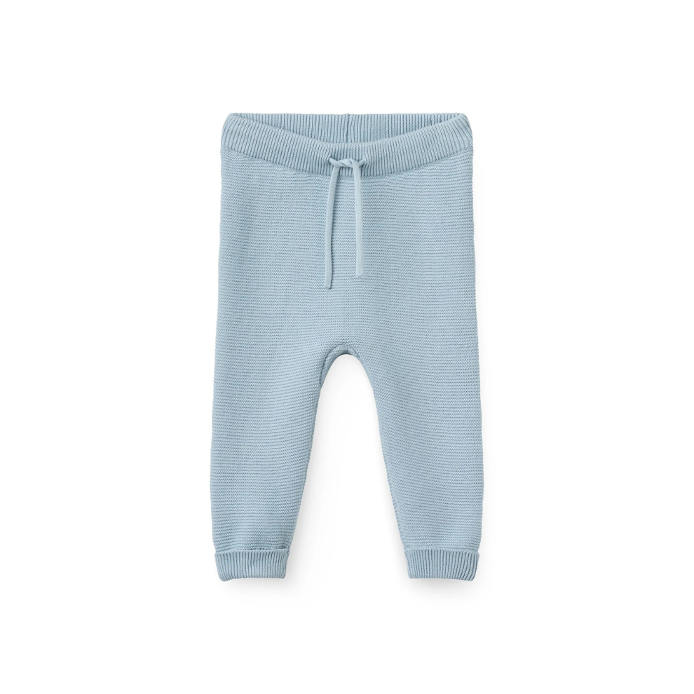 Gestrickte Hose - Cotton Baby Leggings - Bio-Baumwolle - Blau/Dusty Blue - Copenhagen Colors