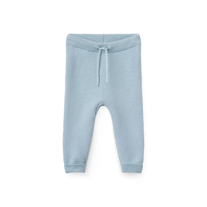 Gestrickte Hose - Cotton Baby Leggings - Bio-Baumwolle - Blau/Dusty Blue - Copenhagen Colors
