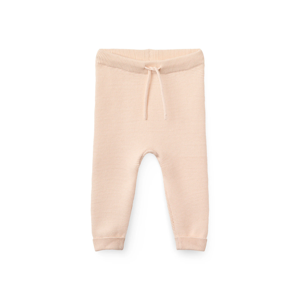 Knitted pants - Cotton Baby Leggings - Organic cotton - Soft Pink/Rose - Copenhagen Colors