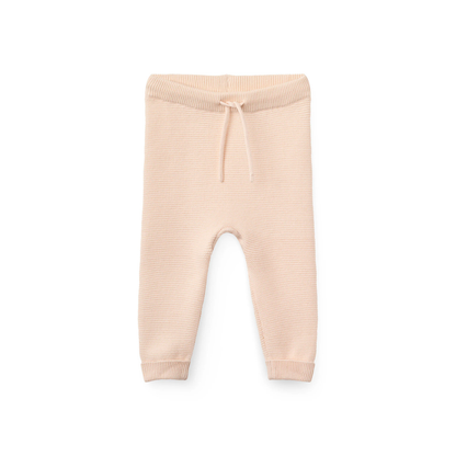 Knitted pants - Cotton Baby Leggings - Organic cotton - Soft Pink/Rose - Copenhagen Colors