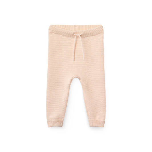 Knitted pants - Cotton Baby Leggings - Organic cotton - Soft Pink/Rose - Copenhagen Colors