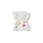 Hydrofiele doeken - Muslin Blanket - 2 paar - 60x60 cm - Gingham Sky Blue - Garbo&Friends - productfoto