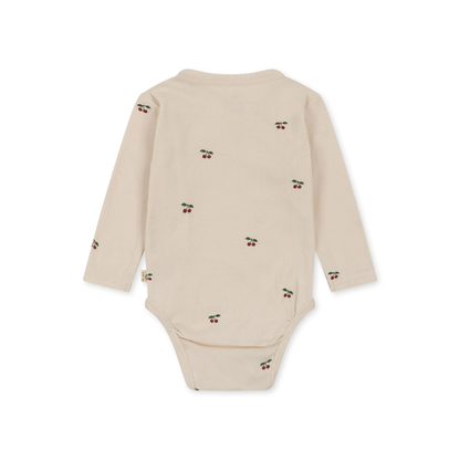 Wrap Bodysuit Cherry - Organic Cotton - Newborn body - GOTS Certified - Konges Sløjd (Copy)