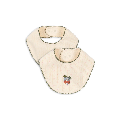Minnie 2-Pack Bibs - Coeur - Organic Cotton - Konges Sløjd