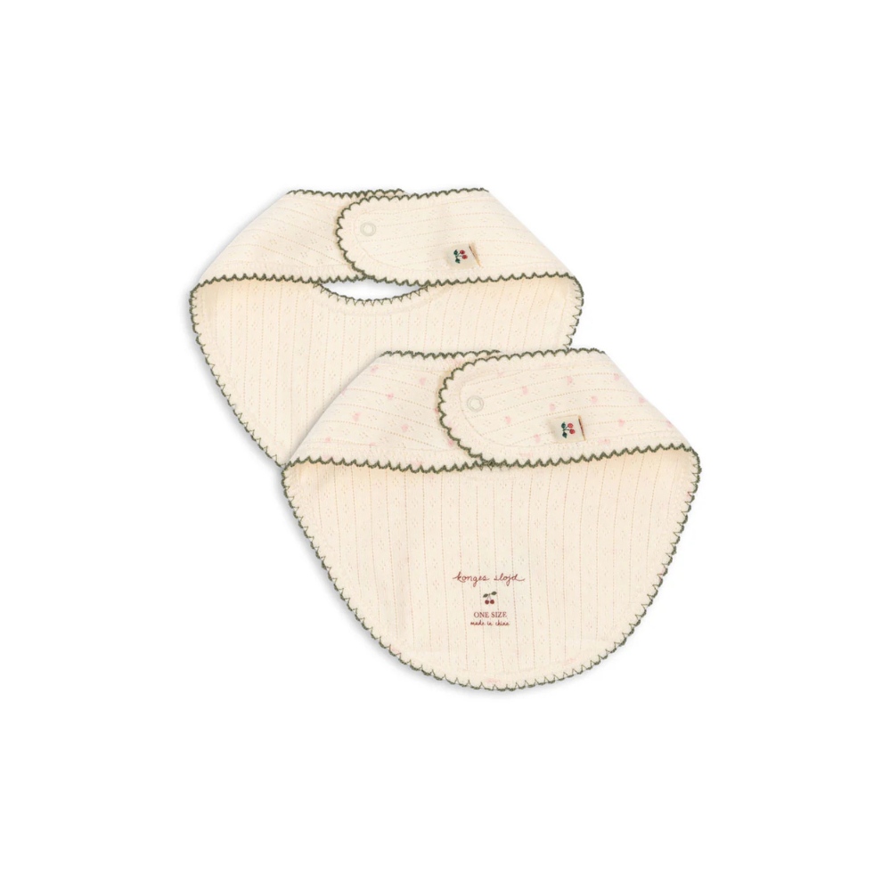 Minnie 2-Pack Bibs - Coeur - Organic Cotton - Konges Sløjd