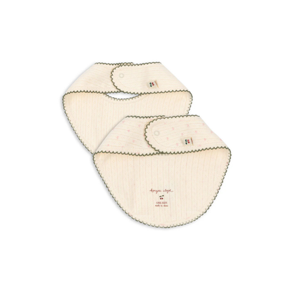 Minnie 2-Pack Bibs - Coeur - Organic Cotton - Konges Sløjd