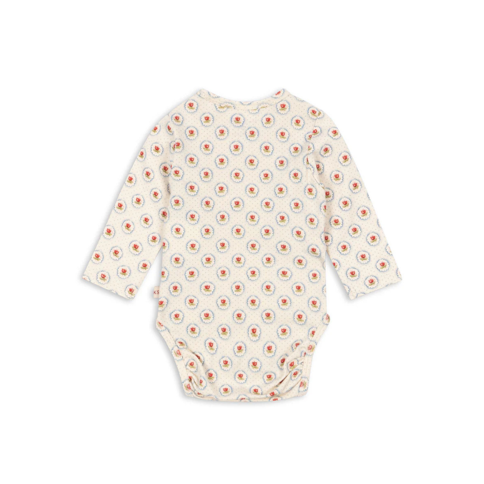 Wrap romper long sleeve - Mirage - Organic Cotton - GOTS - Konges Sløjd