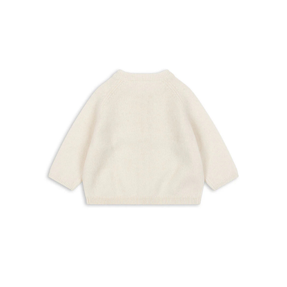 Savora Cardigan - Antique White - Wollen Baby Vestje - Wol - Konges Sløjd