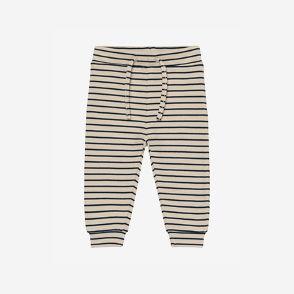 Striped Pants - Rib Stripe Pants - Medieval Blue - Cotton - En Fant