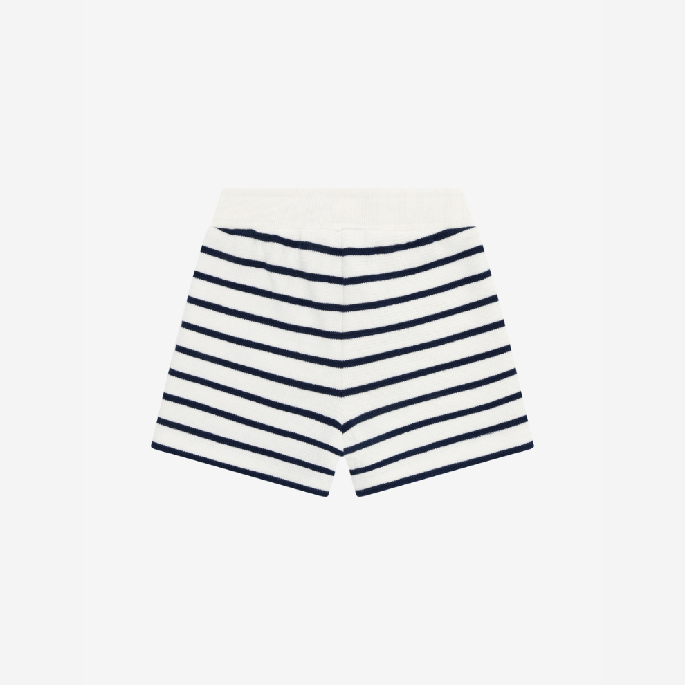 Gestreept Korte Broekje - Sweat Shorts - Medieval Blue Stripe - Katoen - En Fant