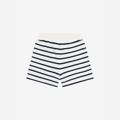 Gestreept Korte Broekje - Sweat Shorts - Medieval Blue Stripe - Katoen - En Fant
