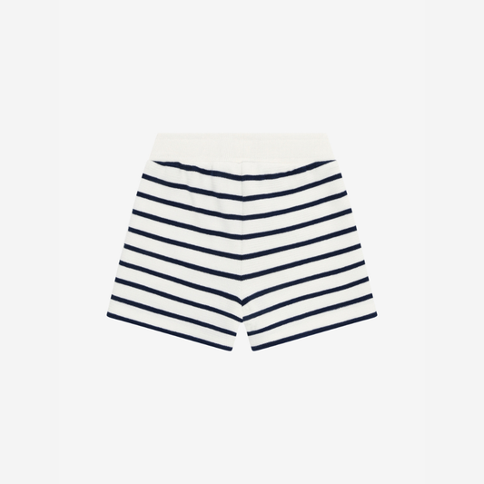 Gestreept Korte Broekje - Sweat Shorts - Medieval Blue Stripe - Katoen - En Fant