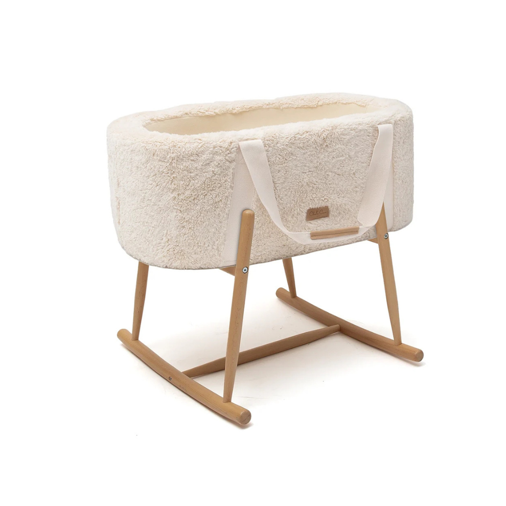 KUKO Baby Moses Basket - Portable Cocoon Bassinet from Birth - Baby Lift & Bassinet - Charlie Crane