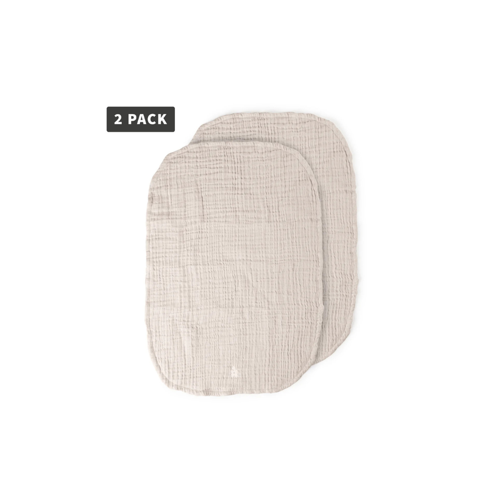 Verschoningsmat doeken - Muslin Nursing Towel 2-pack - Birchbark rose