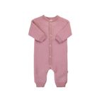 Buitenpak - Wol fleece overall - 100% merino wol - Joha - roze