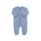Buitenpak - Wol fleece overall - 100% merino wol - Joha - blauw