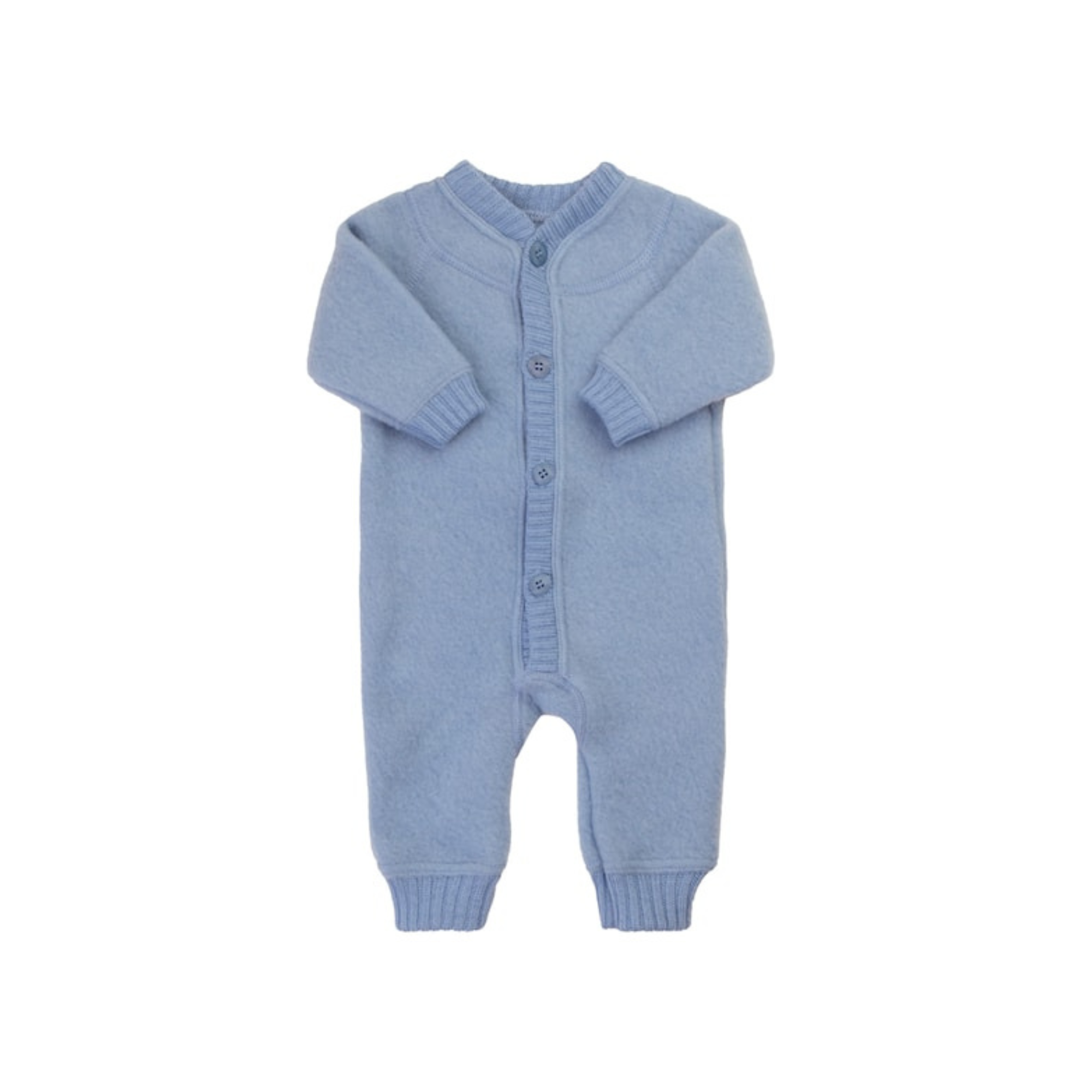 Buitenpak - Wol fleece overall - 100% merino wol - Joha - blauw