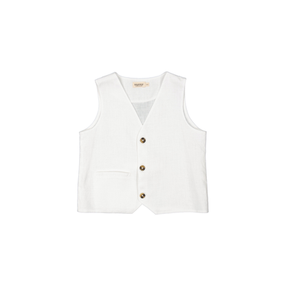 MarMar Copenhagen - Jalfa Leinen Top - Weste - 100% Leinen