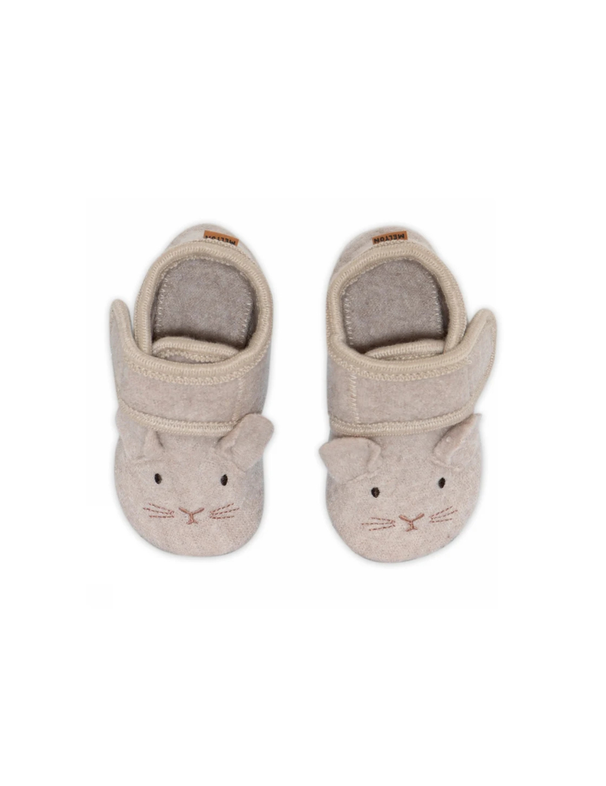 Mouse Wool Slippers – Chaussons enfant en laine avec semelle en daim – Souris – MELTON