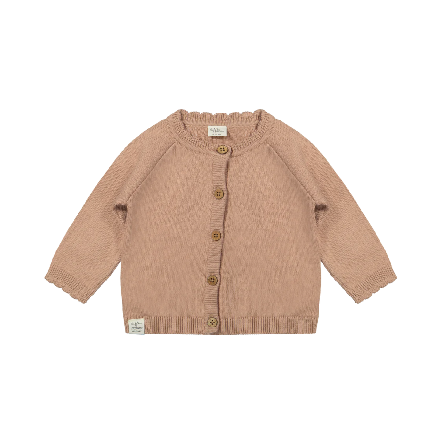 Gebreid vestje - Cardigan Cash Knit Pink - Biologisch katoen - Riffle Amsterdam