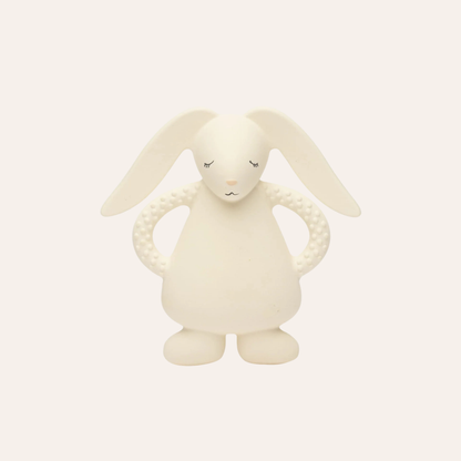 Teether Bunny Cream - Natural Rubber - Moonie