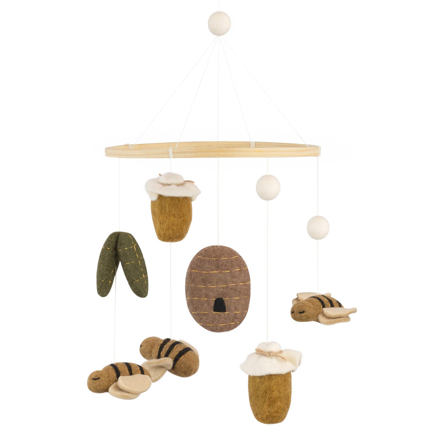 Baby Bello - Boxmobiel Honeybee Mine - 100% organisch vilt - productfoto