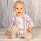 Baby Leg Warmers – Merino Uni Creme – Wollen babybeenwarmers – Merinowol en kasjmier – Hoppediz
