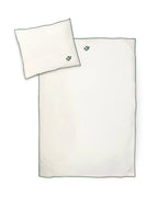 Junior Dekbed set - Leave embroidery - 100% biologisch katoen - 100x140 cm - Moonboon - verpakking - afbeelding 2