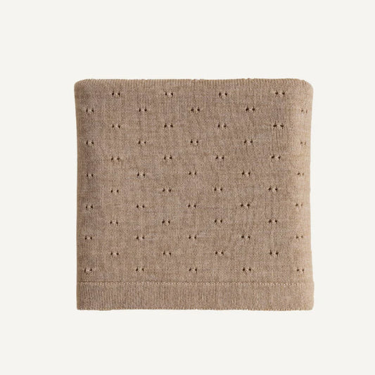 Baby Dekentje Ajour - Bibi Blanket - Merinowol - HVID