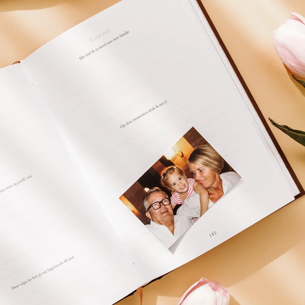 Sinds jij mijn kleinkind bent – Livre à remplir pour grands-parents avec souvenirs et leçons de vie sur 10 ans – Birth Lines