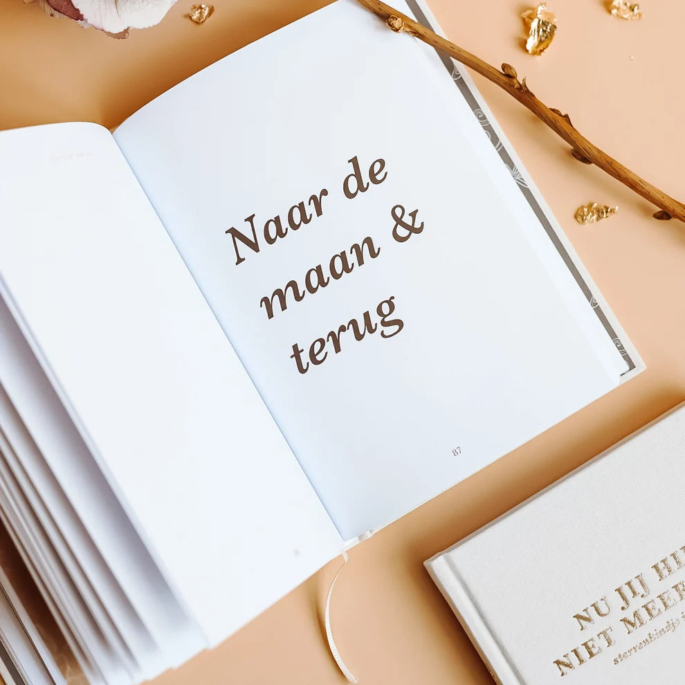 Nu jij hier niet meer bent – Keepsake Memory Book for Baby Loss – Birth Lines