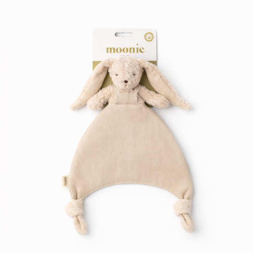 Knuffeldoekje Konijn - Biologisch katoen & Linnen - Doudou Bunny - GOTS - Moonie