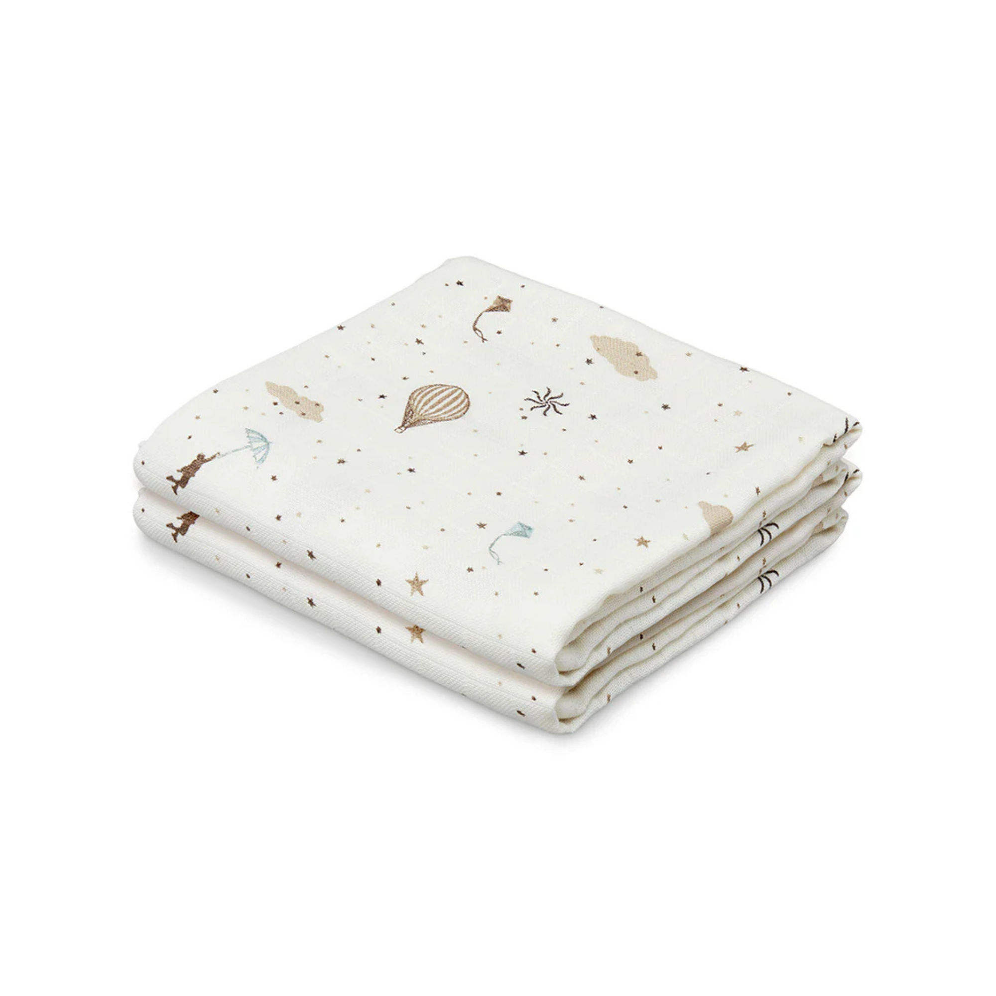 Hydrofiele doeken 2-pack Dreamland - 70x70 cm - 100% biologisch katoen - GOTS - CamCam Copenhagen