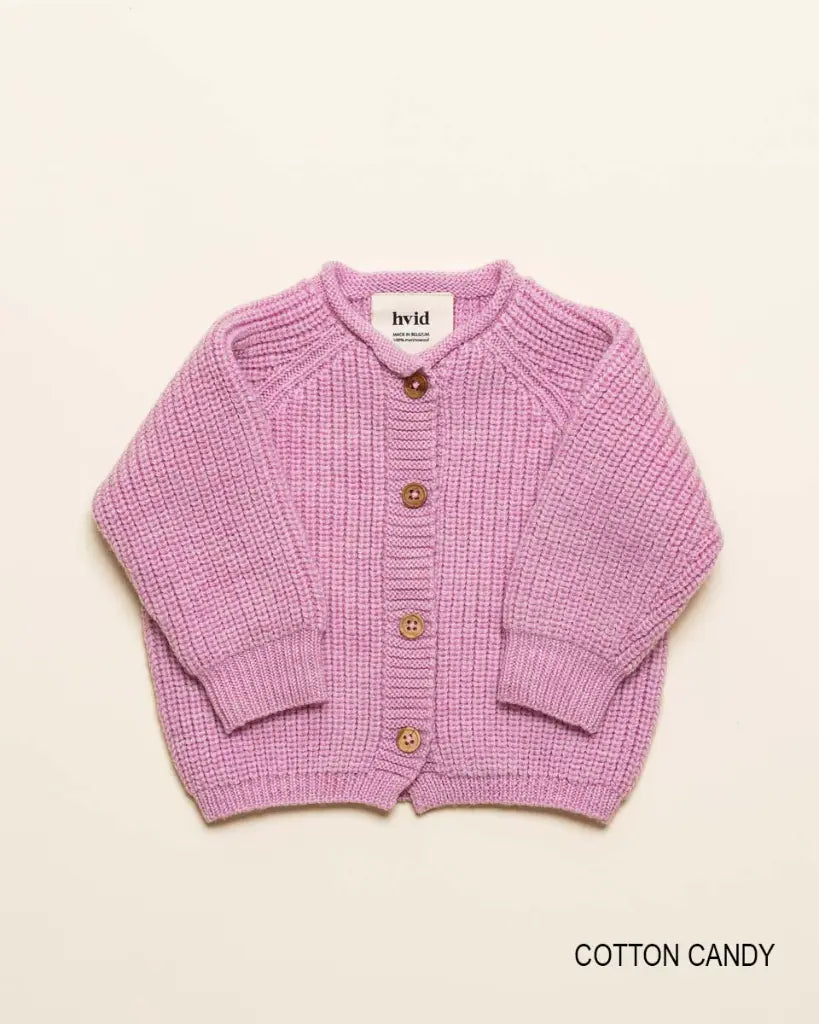 Strickjacke Inga - Seamless cardigan – Merinowolle – HVID