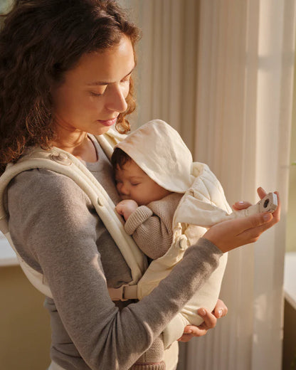 Ergonomische Draagzak Baby - Biologisch katoen - Magnetische gespen -  Beige - Moonboon