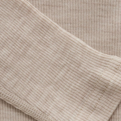 Top lange mouw - Merino wol - Rose Dust/lichtroze - CeLaVi close up