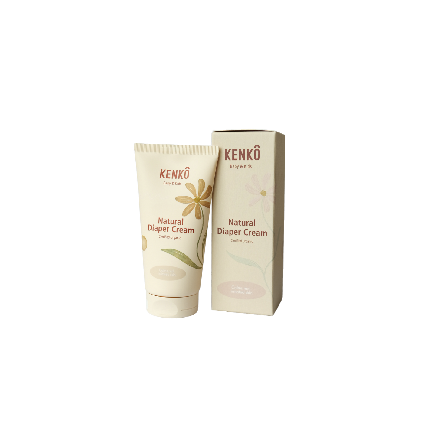 Natural Diaper Cream - Non nano zinkoxide - Tube - Organic - Kenkô