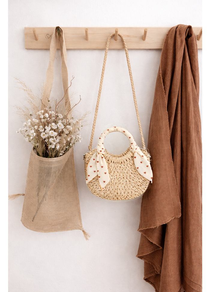Mini Woven Bag - Kids - Cotton/Wicker - Mrs Ertha