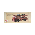 Houten Autotransporter – Houten vrachtwagen met 4 auto's – Egmont Toys