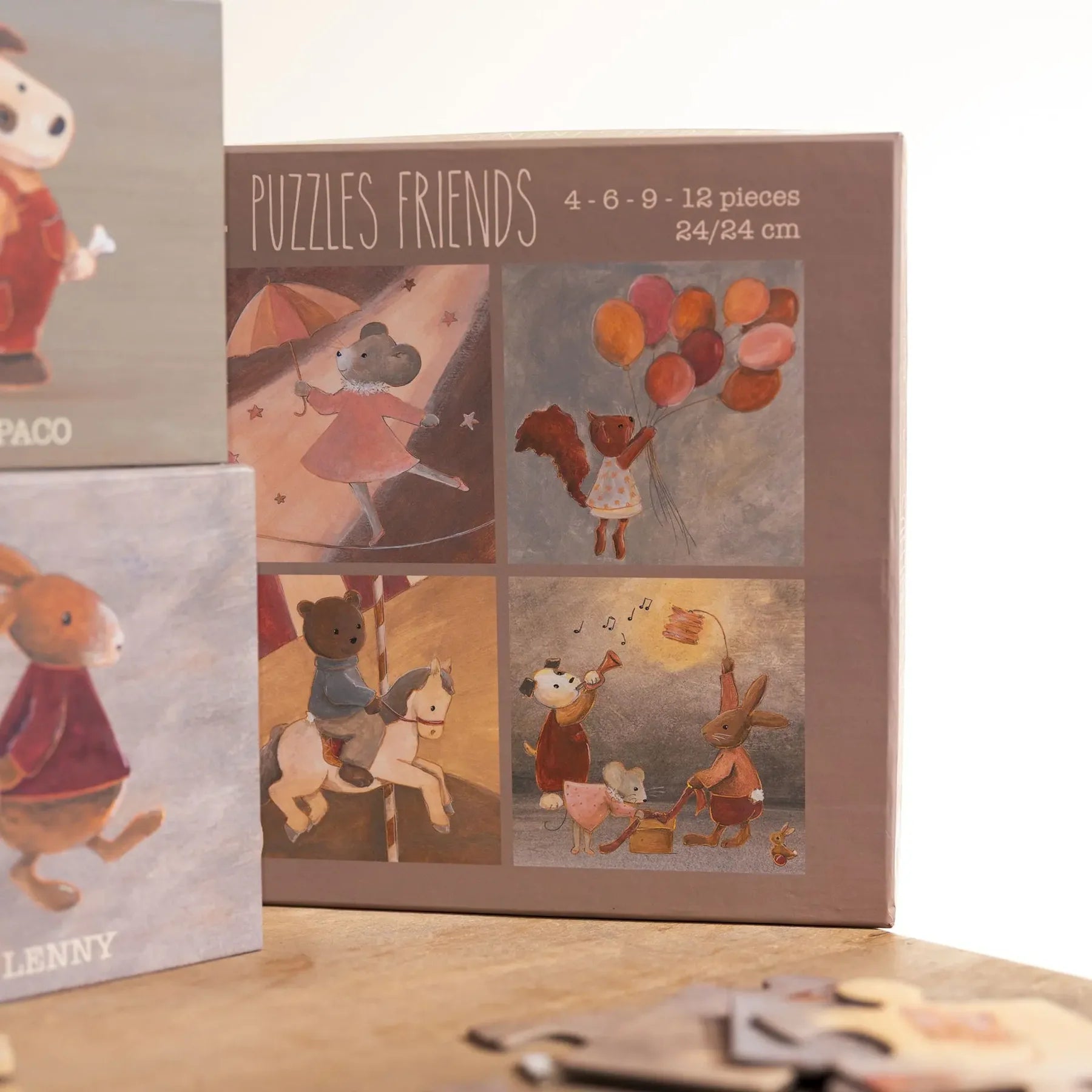 4 puzzels vrienden - FSC karton - Egmont Toys - productfoto - afbeelding 5